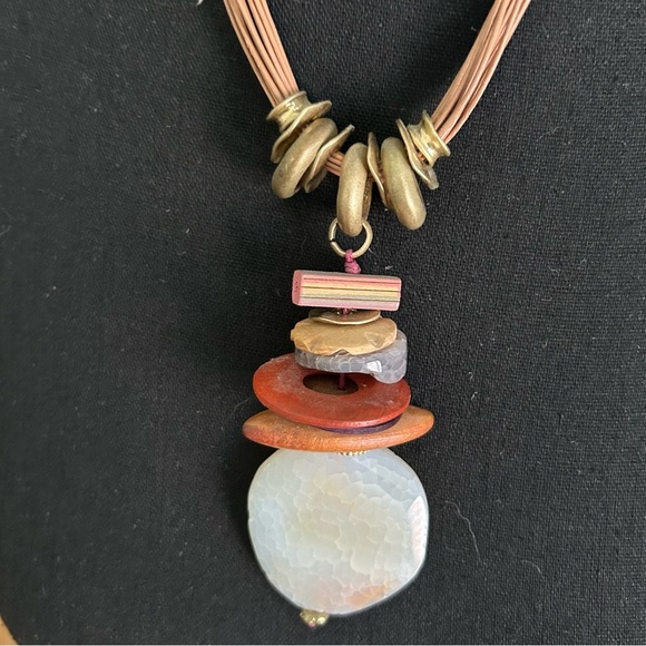 Chico’s Multicolor Pendant Necklace - Picture 2 of 4